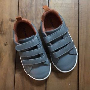 Barely worn, grey, toddler size 8, boys shoes